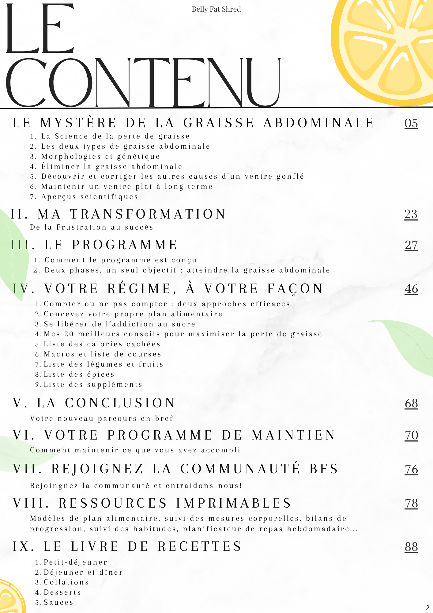 Belly Fat Shred - Français